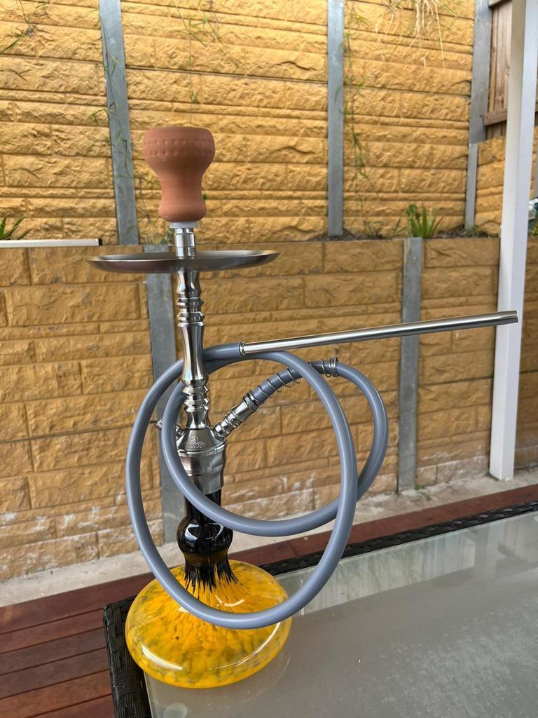 55cm Luxury Modern Glass Hookah - Hookah set (Colour: Yellow)